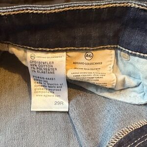 Ag Adriano Goldschmied Dark Blue The Farrah Skinny Jeans size 29  30.5” inseam
